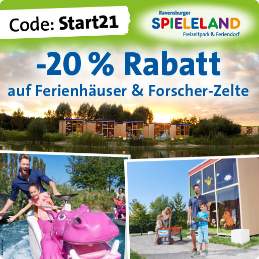 Ravensburger Spieleland_Feriendorf_Startangebot Feriendorf 2021