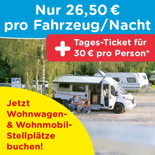 Ravensburger Spieleland_Feriendorf_Kombi-Paket Wohnmobil_Wohnwagen Stellplätze
