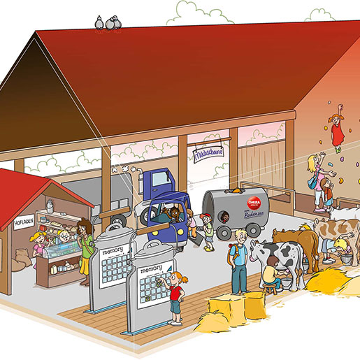 Ravensburger Spieleland_Presse_Omira_Milchscheune